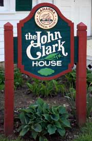 John Clark House Sign