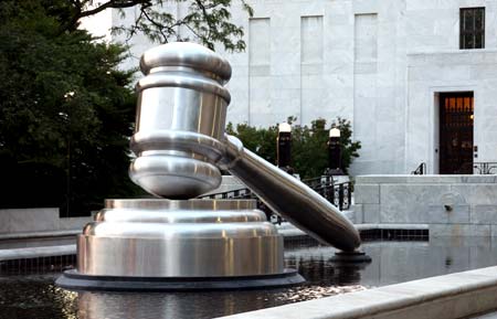 Supreme Court Reflecting Pool Gavel