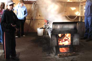 Boiling Maple Sap
