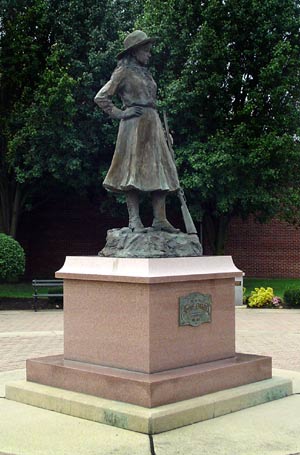 Annie Oakley Statue in Darke County